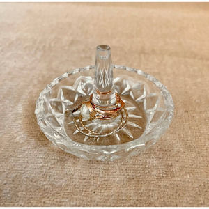 Cut Glass Ring Dish